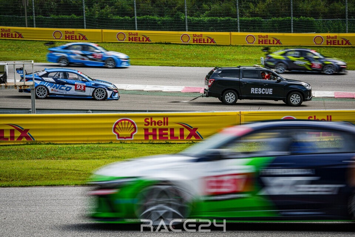 N1 Racing N1 Round 3, Intense Competition with Collision, SC, and Chase, Shin Woo ...